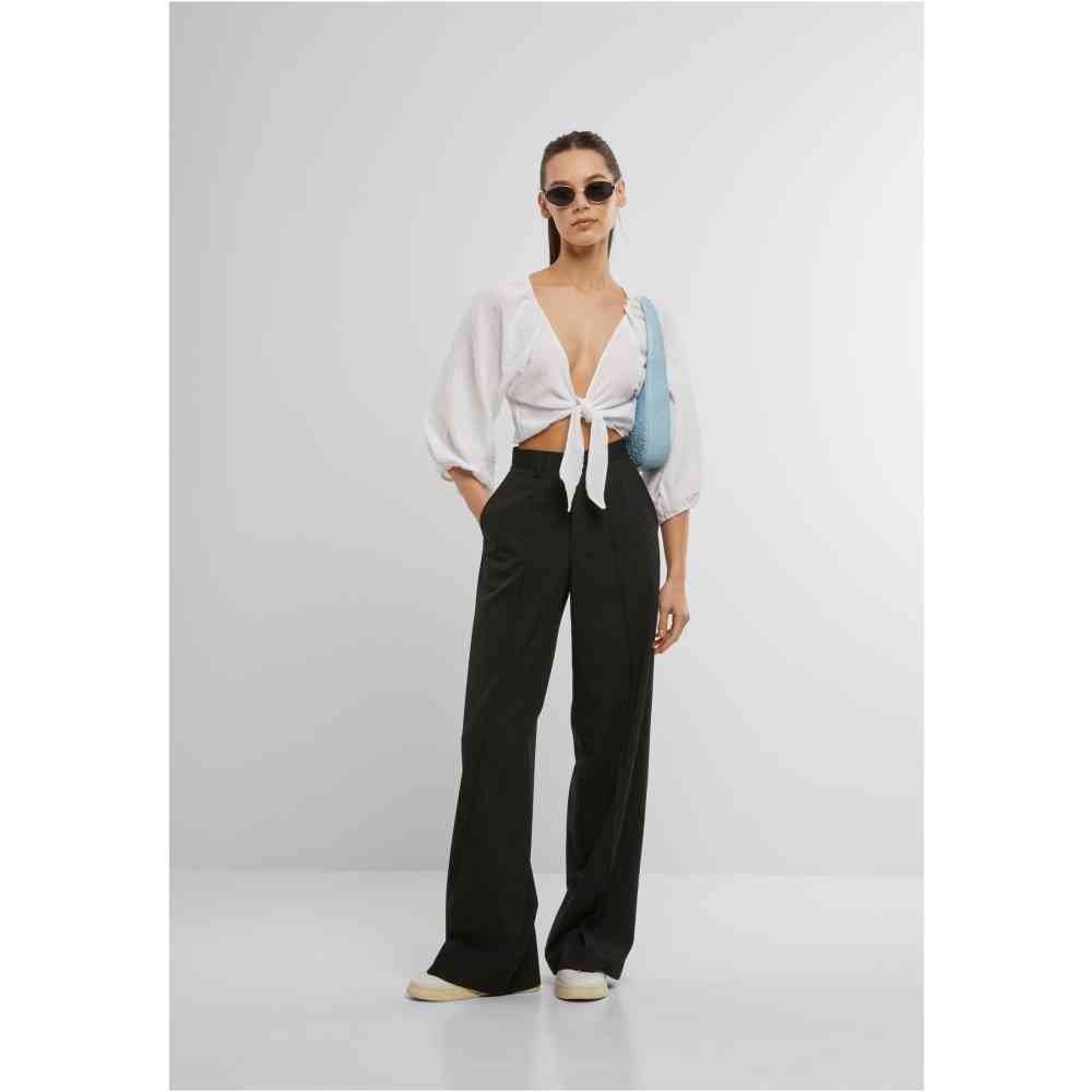 Urban Classics - Structured Knotted Blouse - Wit